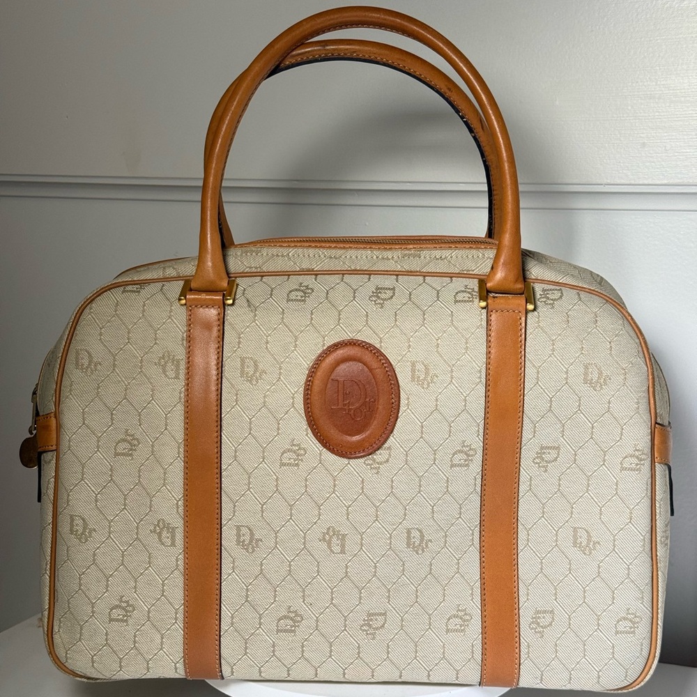 Christian Dior Rare Honeycomb Deauville Handbag